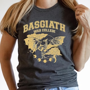 Fourth Wing Shirt for Book Lovers, Basgiath War College Dragon Rider Comfort Colors Tee, Rebecca Yarros Merch, Iron Flame Gift