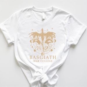 Basgiath War College Shirt, Dragon Rider Comfort Colors, Bookish Gift Idea, Rebecca Yarros Fourth Wing Tee, Violet Sorrengail Merch