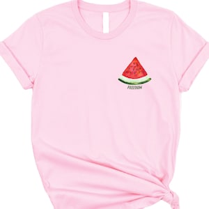 Freedom Watermelon Shirt, Palestinian Solidarity Shirt, Gaza Freedom Tee, Human Rights T-Shirt, Protest Tee
