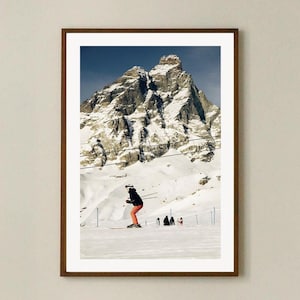 Pôster de esqui vintage - Arte de parede de esqui retrô | Decoração de après-ski | Impressão de carrinho de bar, impressão de esqui, arte de parede de apartamento moderno