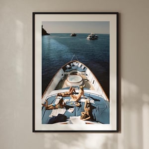 Luxury Yacht Poster: Museum Quality Photo Art Print