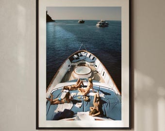Luxury Yacht Poster: Museum Quality Photo Art Print