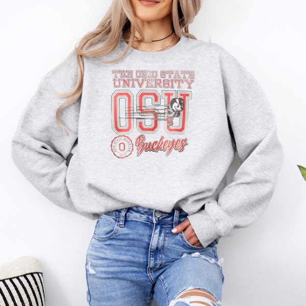 Mens Ohio State Football Sweatshirt Etsy UK