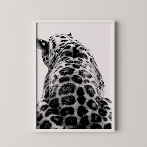 Poster di lusso con tigre chic, arredamento massimalista, stampa di moda con tigre, decorazione da parete, arte murale per appartamento con tigre in bianco e nero, download digitale