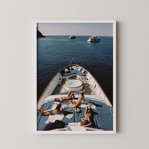 Yacht Art Print: Coastal Decor, Luxury Boat Photography (Digital Download)