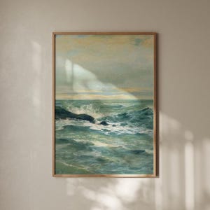 Aerial Surfers Wall Art, Surfers Print, Aerial Beach Prints, Aerial Ocean Wall Decor, Wave Print, Coastal Wall Art, Boho Beach Digital Print