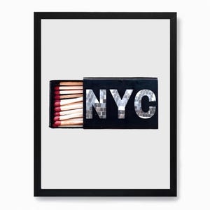 New York City Matchbox Print, NYC Poster, NYC Print, Matchbox Print, Matchbox Art, Digital Download Print, Matches Print, Matchbook Print
