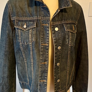 Vintage Classic J. Crew Size Large Cotton Denim Jean Jacket