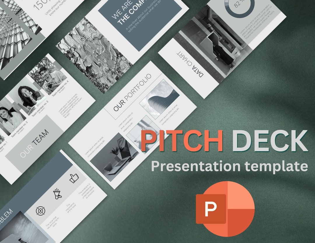 Creative Business PITCH DECK Powerpoint Presentation | Grayscale ...