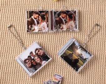 Custom NFC Mini Album CD Keychain | Personalized Music Gift | Retro Style Gift l Spotify Keychain | Music Lover Keychain | Mother&#39;s Day Gift