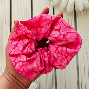 Pink on Pink Oversized Scrunchie | Big Scrunchie | Hair Accessory | Ponytail Holder | Scrunchies | Hair Tie | Fabric Hair Accessory