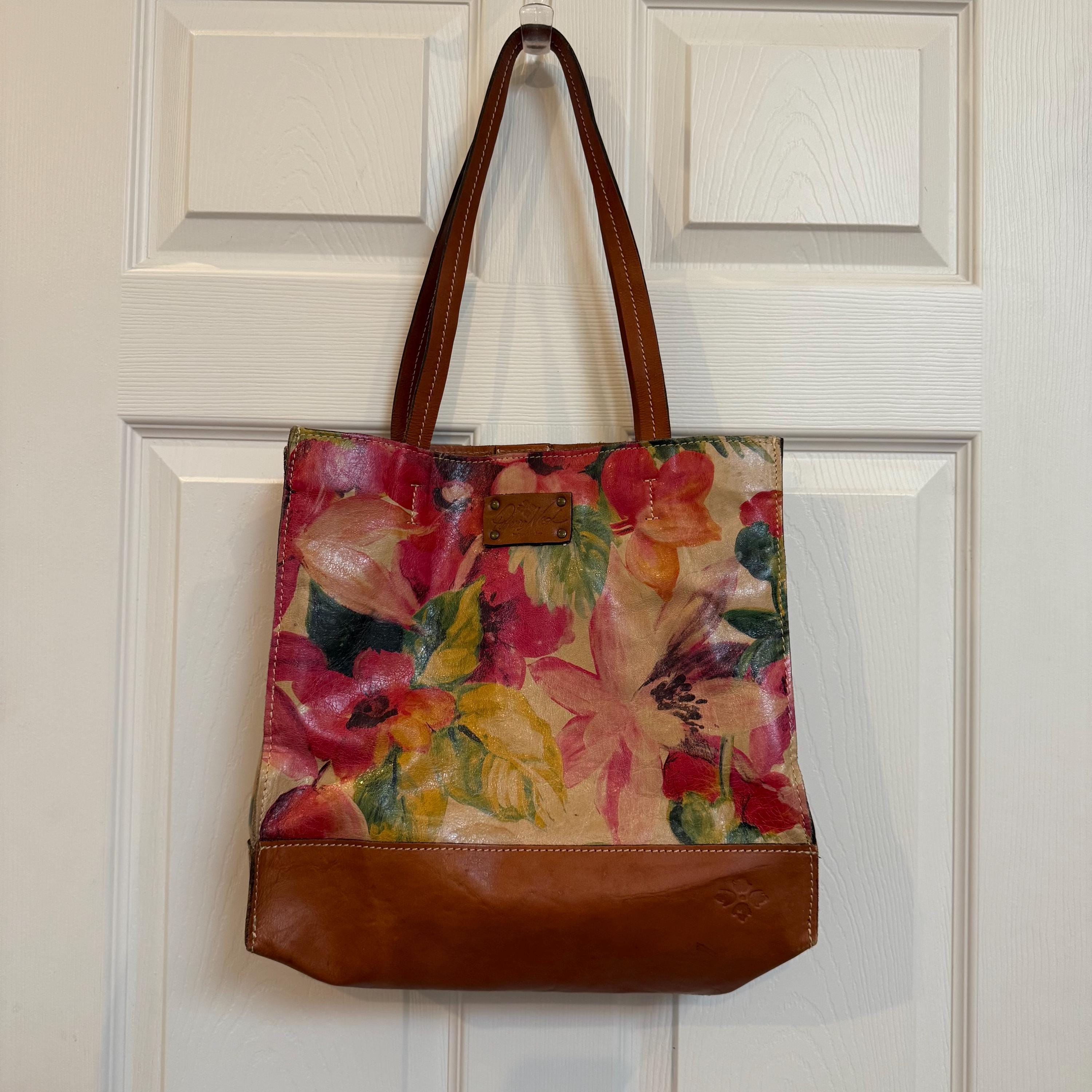 Sac à Main Patricia Nash Mini Meadows Floral Print - Cuir, Grande Taille, Neuf Avec étiquettes, Prix Réduit