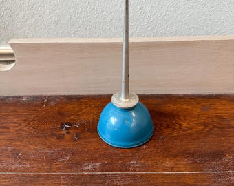 Vintage Eagle USA Made Blue Oil Oiler Can Farmhouse Decor