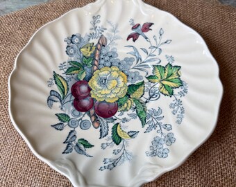 Royal Doulton The Kirkwood Scalloped Serving Tray Platter Multicolor
