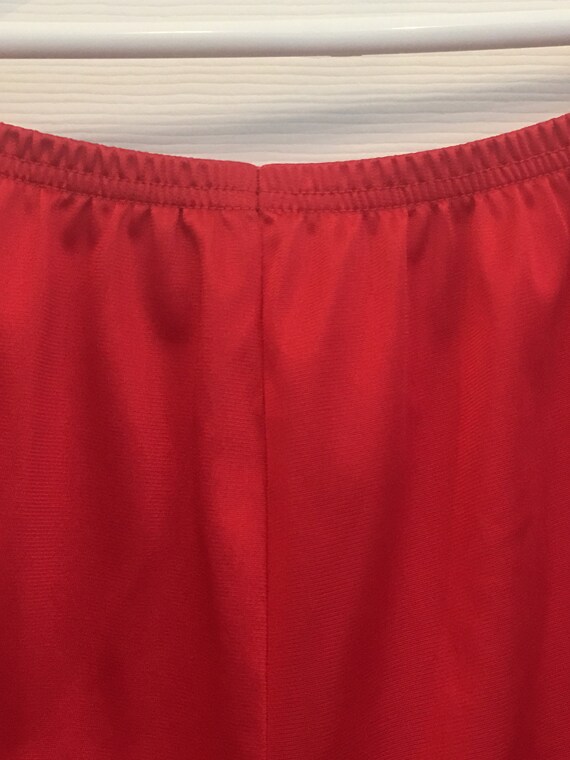 J C Penny's Red  Pajamas Set Nylon PJs Women's Li… - image 8