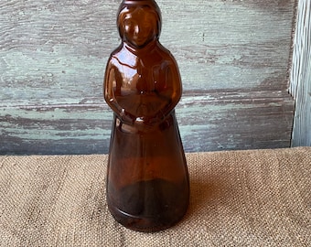 Vintage Aunt Mrs Butterworth Glass Syrup Bottle 1O inch