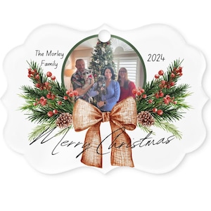 Custom Photo Ornament, Custom Christmas Photo Ornament, Family Ornament, Christmas Ornament, Custom Photo Ornament, Custom Christmas Gift