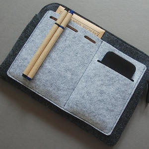 iPad Case, Tablet Cover, felt tech cover, zipper bag.