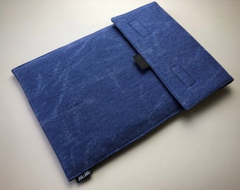 Estuche para computadora portátil, computadora portátil, 11 pulgadas, 13 pulgadas, 14 pulgadas, 15 pulgadas, 16 pulgadas, Macbook y otros. Por encargo. Denim vertical/acolchado/retro.