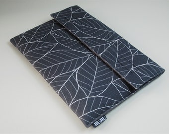 Laptop Case, for MacBook 11inch 13inch 15inch, and other laptop models. Padded/Canvas/leaf print.