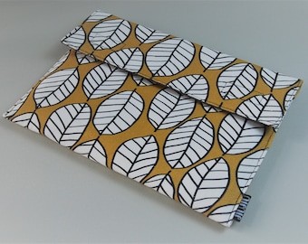 Laptop Case, for MacBook 11inch 13inch 15inch, and other laptop models. Padded/Canvas/leaf chevron.