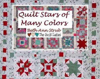 Stars of Many Colors Quilt Pattern Book – PDF Downloads