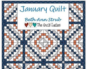 January Quilt Pattern From The Quilt Ladies