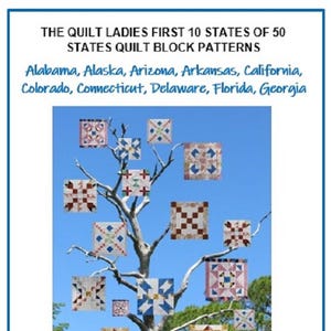 First Ten US States Quilt Block Patterns