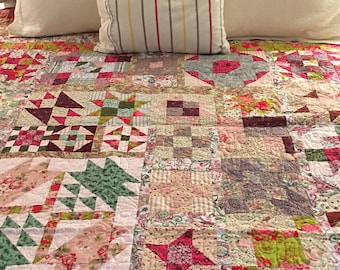 53 Quilt Blocks Sampler Quilt Pattern (PDF Download)