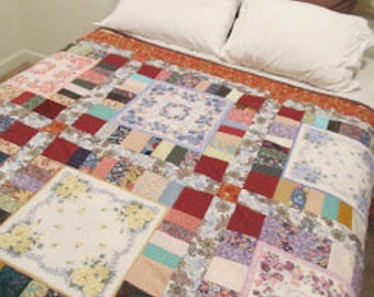 Hankie Quilt Scrappy OR My Recliner Quilt Pattern PDF Downloads in MOMENTS