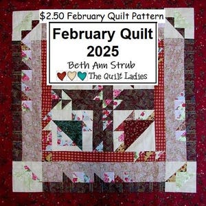 February 2025 Quilt Block Pattern