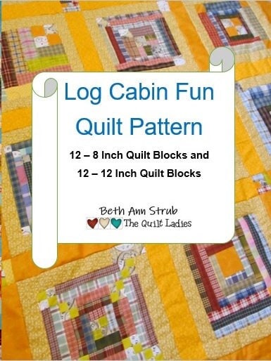 Log Cabin Fun Quilt Pattern Book With 12 Quilt Patterns A PDF Download ...