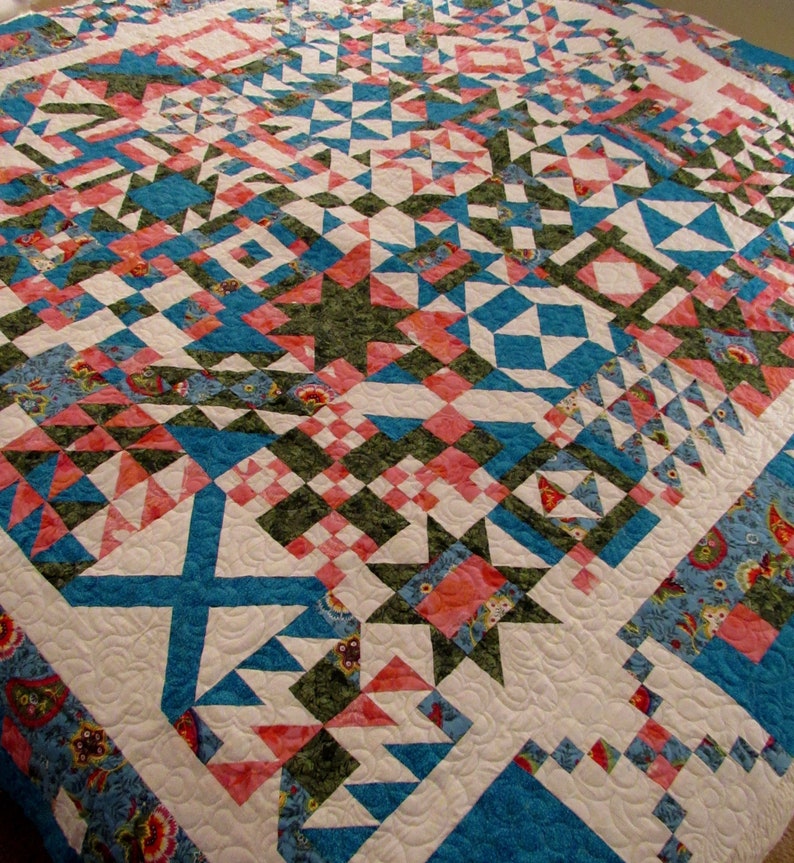 “The Ladies” quilt block sampler pattern book with  68 - Eight by Eight Inch quilt pattern blocks, quilt blocks not too small and not too large. And this quilt pattern is from The Quilt Ladies.