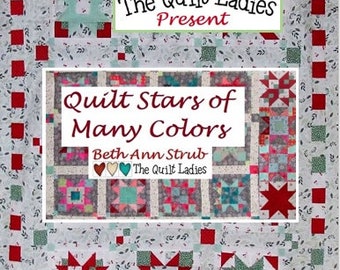 Quilt Stars of Many Colors Pattern Book – Two Designs - Sampler Quilt pdf download