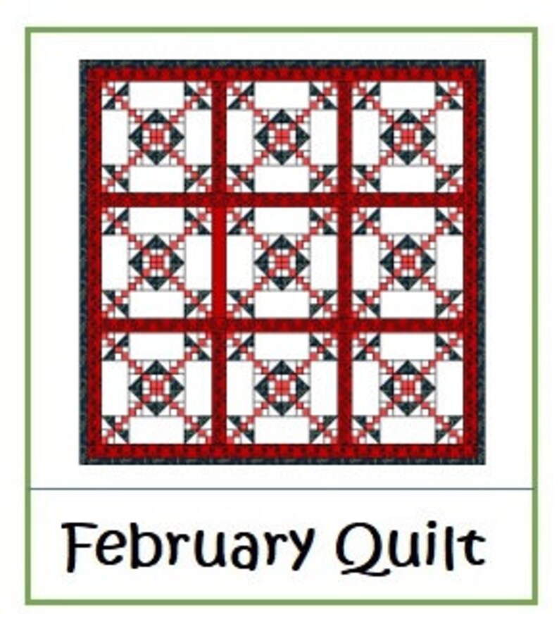 February Quilt Pattern from The Quilt Ladies DIGITAL Download to you in Moments image 5