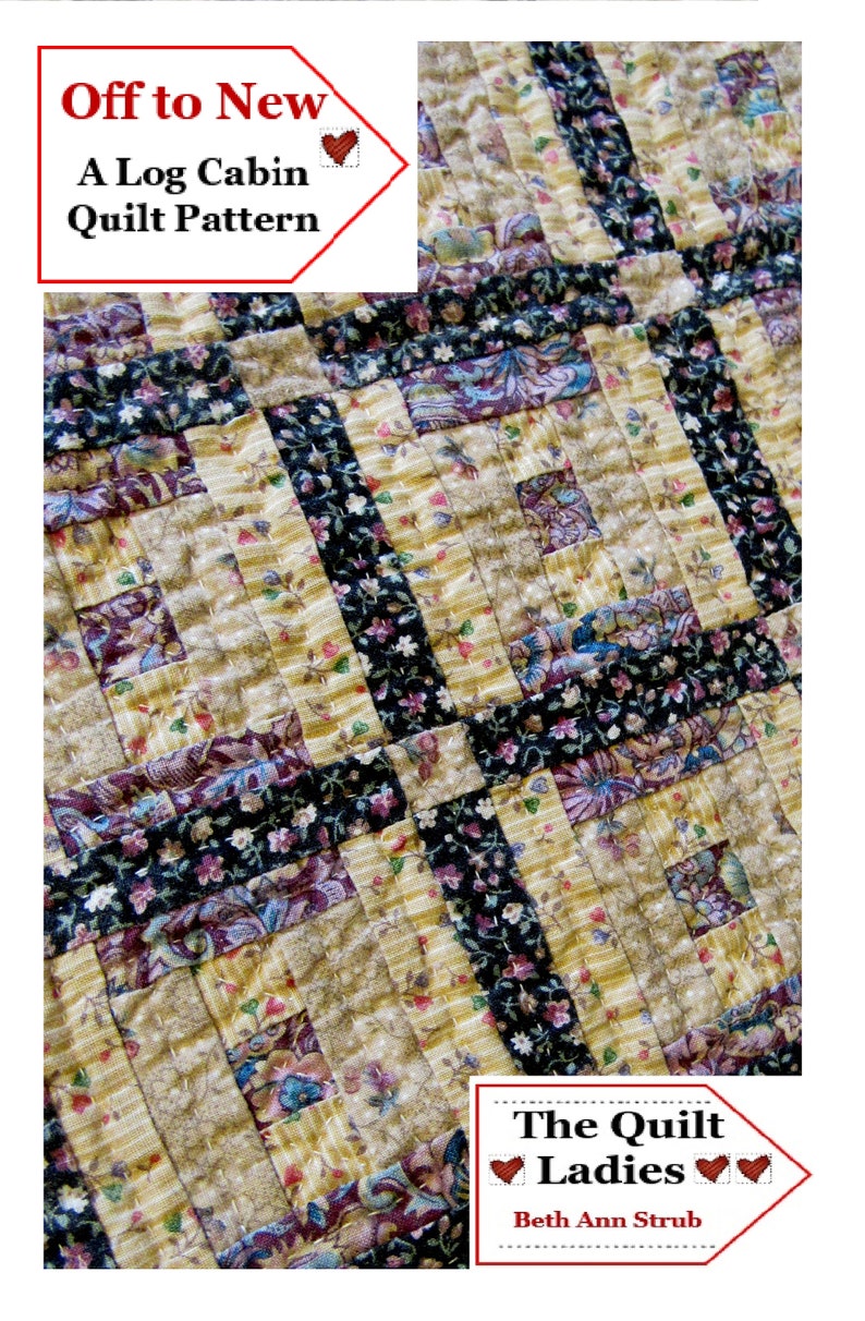 Mini Log Cabin Quilt Pattern From the Quilt Ladies PDF Download to You