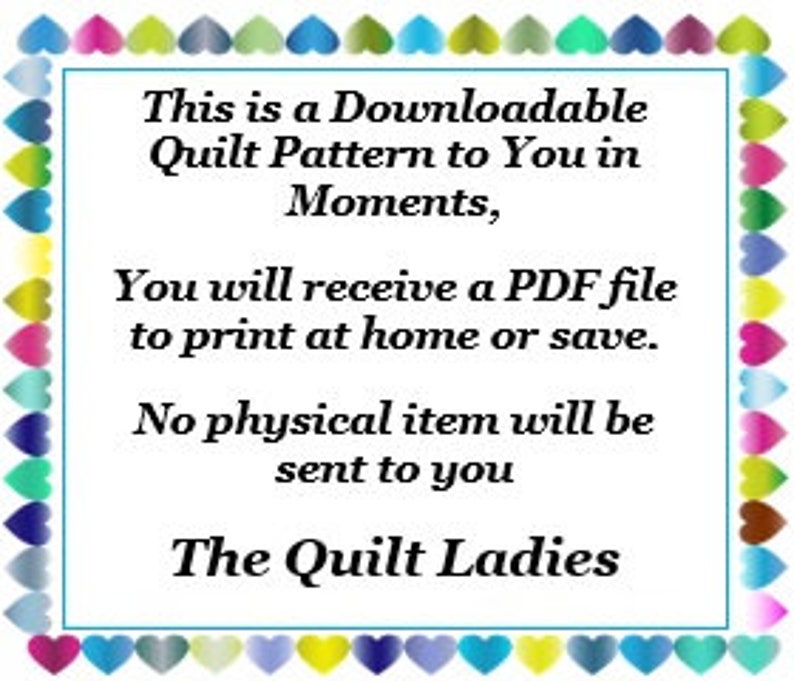 February Quilt Pattern from The Quilt Ladies DIGITAL Download to you in Moments image 9