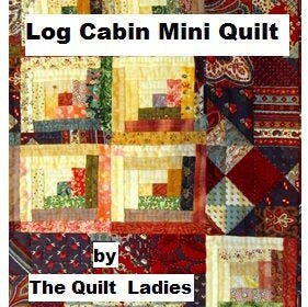 Log Cabin Mini Quilt Pattern PDF to YOU in Moments - Etsy