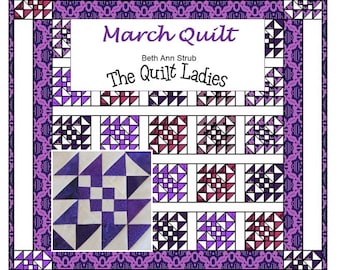 March Quilt Pattern PDF Digital, Downloads to You in Moments