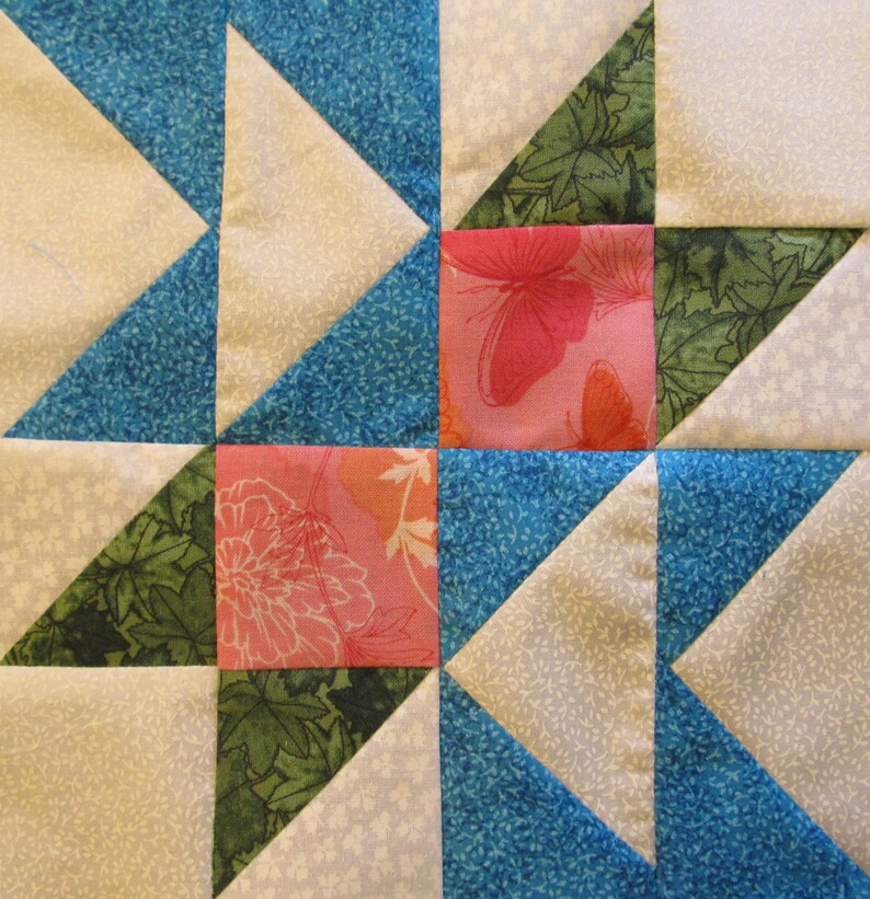“The Ladies” quilt block sampler pattern book with  68 - Eight by Eight Inch quilt pattern blocks, quilt blocks not too small and not too large. And this quilt pattern is from The Quilt Ladies.