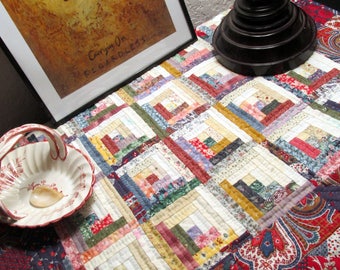 Log Cabin Mini Quilt Pattern PDF to YOU in Moments