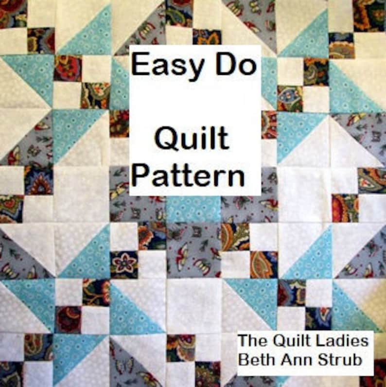 Easy Do Quilt Patterns/Instructions for FIVE complete Quilts Etsy