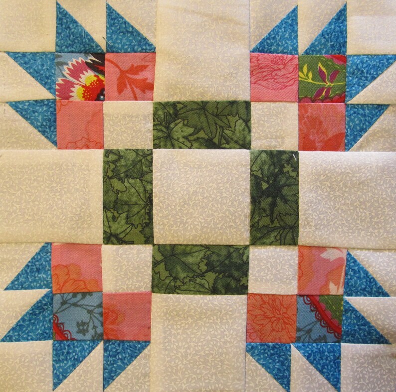 “The Ladies” quilt block sampler pattern book with  68 - Eight by Eight Inch quilt pattern blocks, quilt blocks not too small and not too large. And this quilt pattern is from The Quilt Ladies.