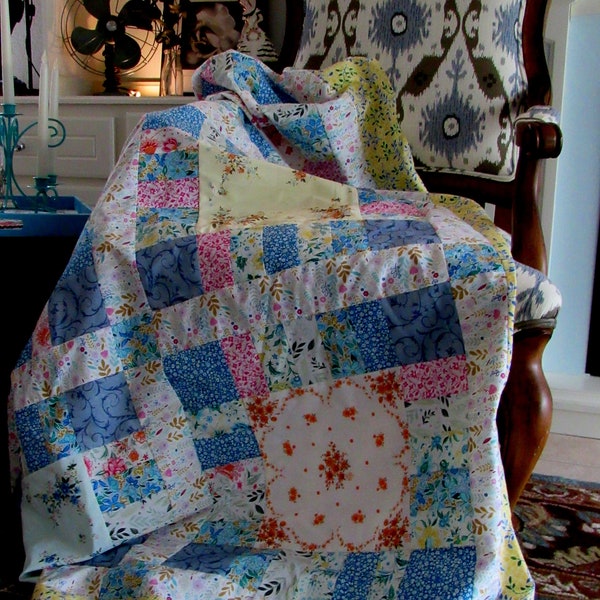 Hankie Quilt aka My Recliner Quilt Pattern Quilt - PDF Downloads to you in Moments