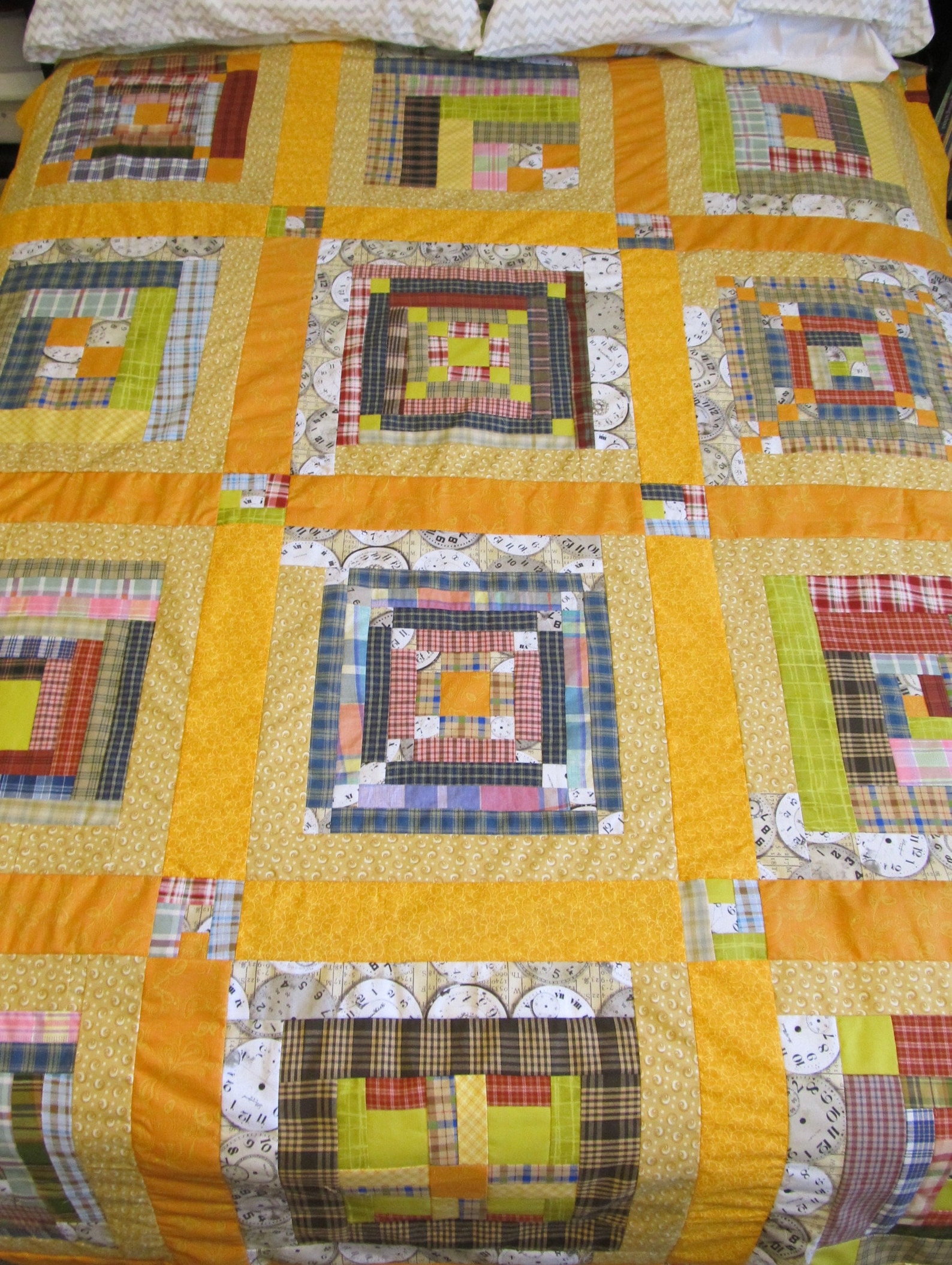 Quilt Pattern for Log Cabin Fun A PDF Download Quilt Pattern Etsy
