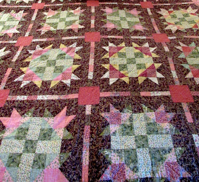 A Big Brown and Pink Quilt Pattern Book from The Quilt Ladies www.bethanndoing.com