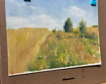 Art-Oil painting-Nature Landscape.