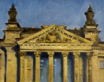 Malarstwo europejskiej architektury, sztuka ścienna przedstawiająca pejzaże miejskie ze Starego Miasta, zabytkowe widoki uliczne, wystrój podróżny