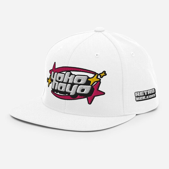 Y2K "yoko hayo" Embroidered Snapback Cap | Retro 2000s Streetwear Hat | Multiple Colors | Unisex Adjustable | RETROY2K
