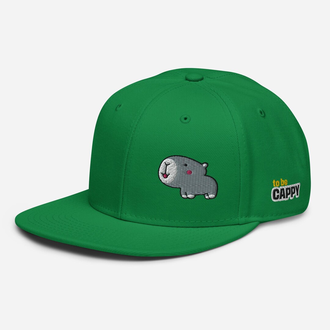 Cappy Capybara Snapback Hat, Cute Capybara Embroidered Cap ,gift-worthy ...